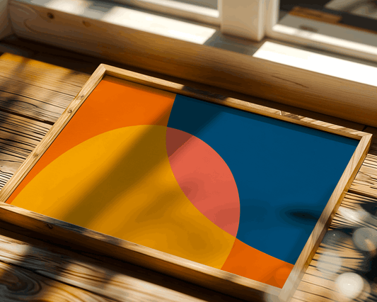 Bold Abstract Color Shapes Poster