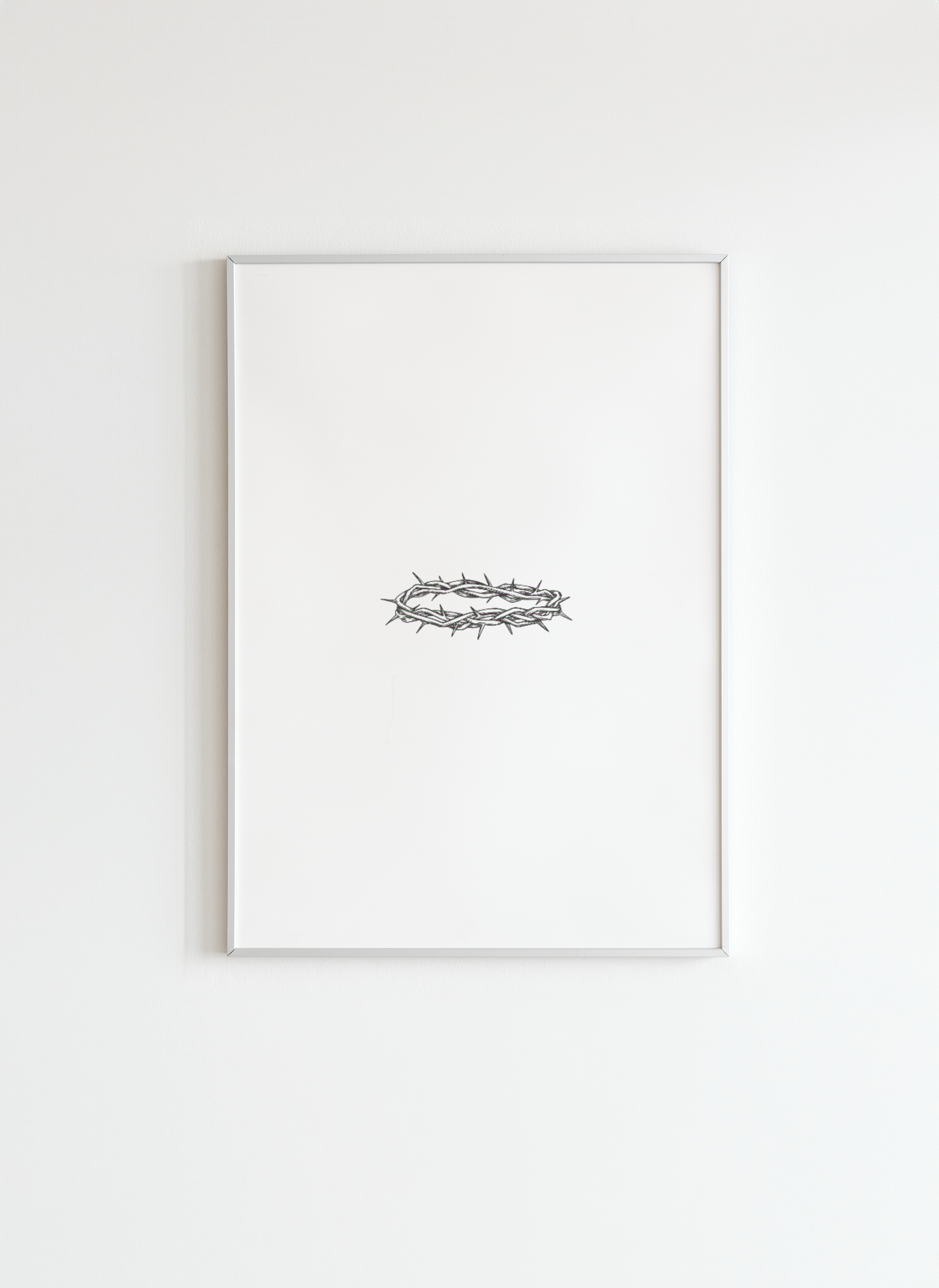 Crown of Thorns Minimalist Christian Wall Art Poster
