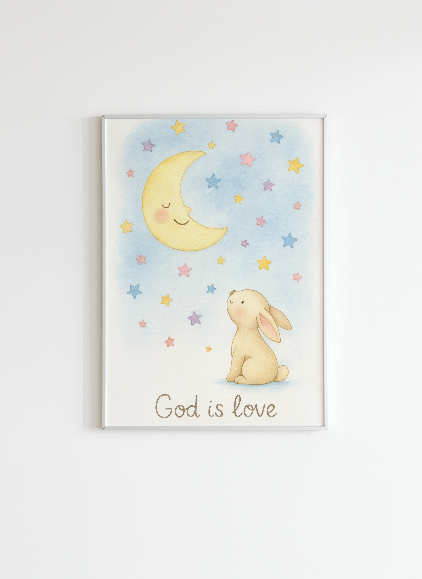 God Is Love – Nursery Wall Art for Kids