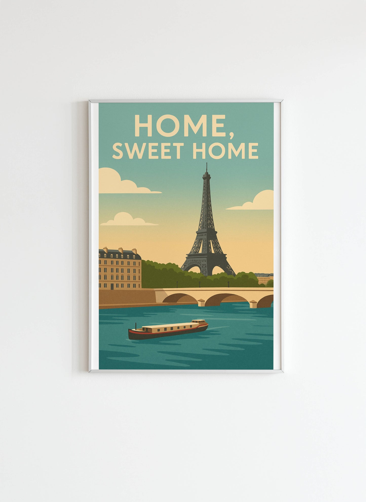 Paris Poster – Home Sweet Home Vintage Wall Art