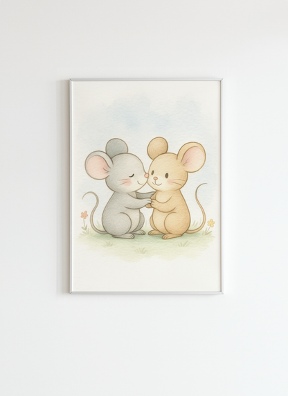 Wall Art for Children – Cute Animals Poster Decor For Kids