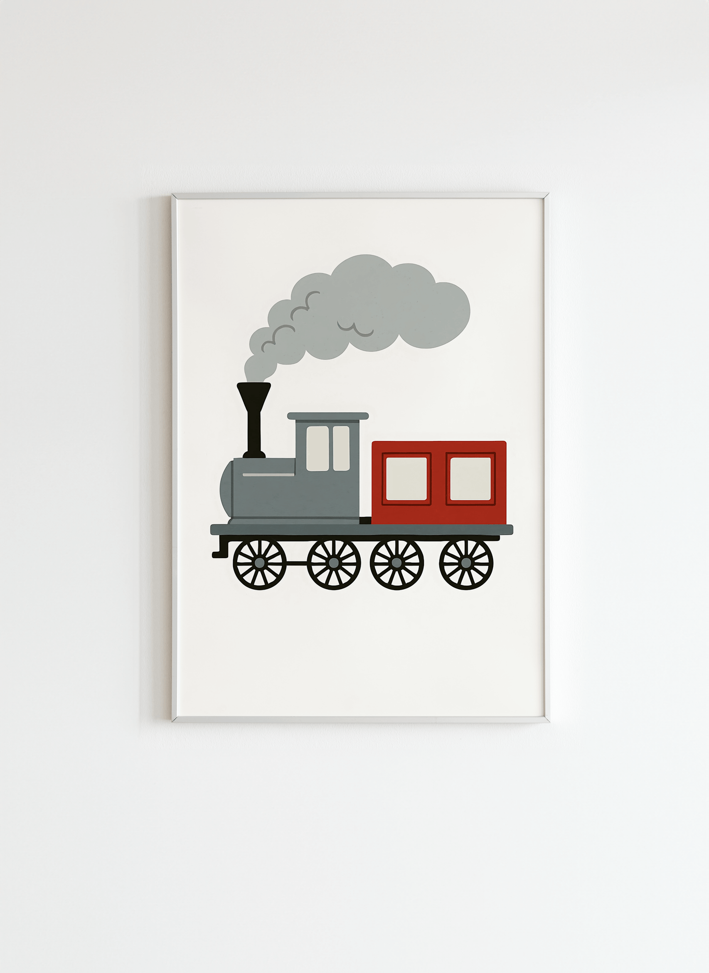 Steam Train Kids Poster – Vintage Wall Art for Children