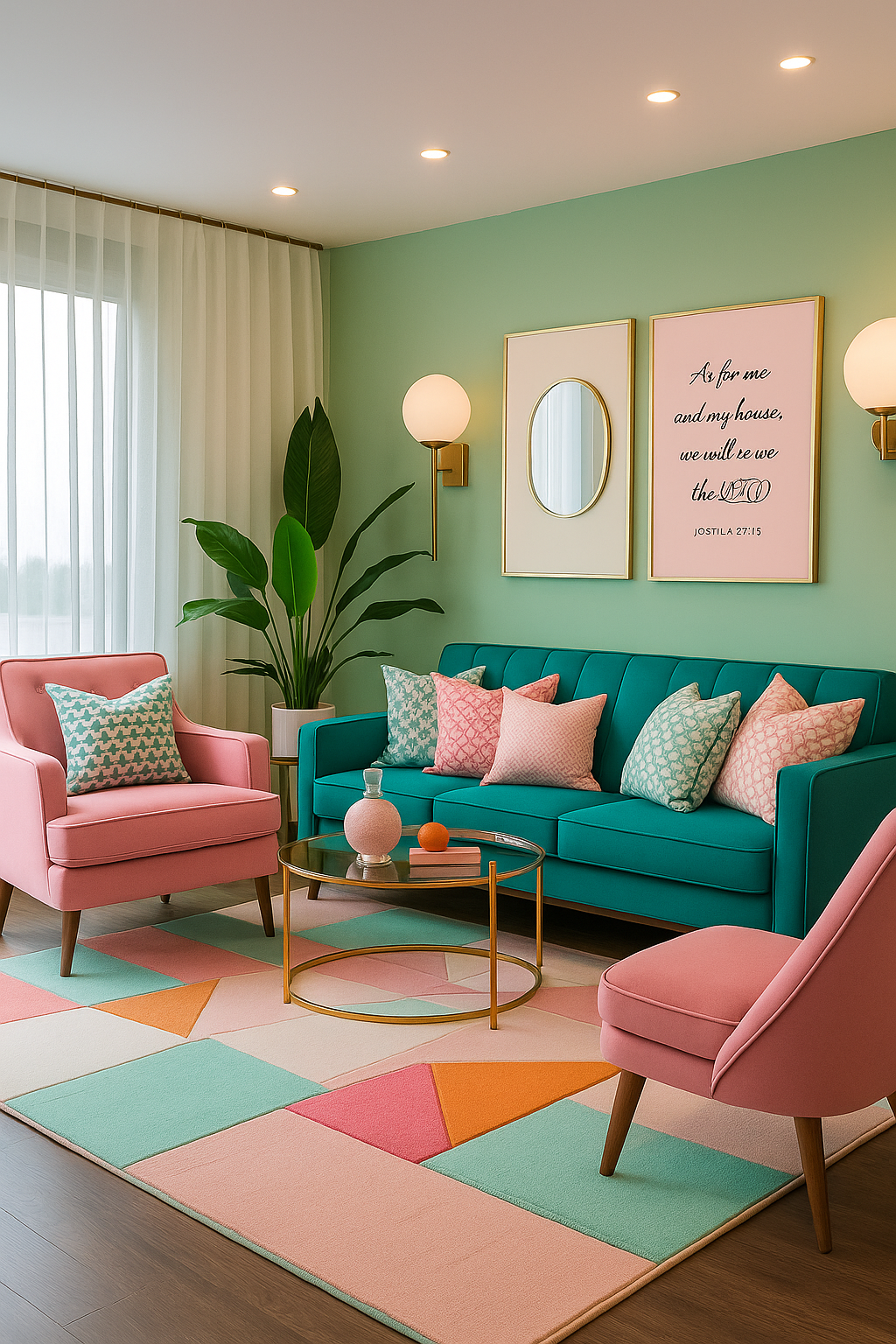 As for Me and My House Bible Verse Wall Art Poster – Joshua 24:15