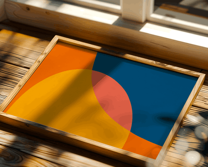 Bold Abstract Color Shapes Poster