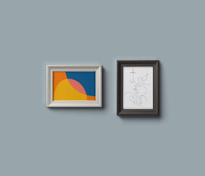 Bold Abstract Color Shapes Poster